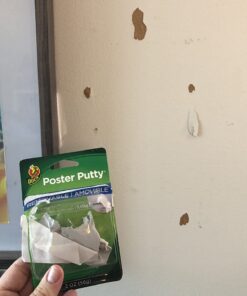 Duck Brand Reusable and Removable Poster Putty for Mounting, 2 oz, White (1436912) 2 oz. 32 61NVDNHlL