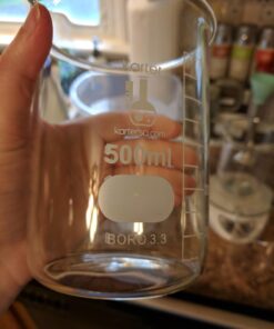 Karter Scientific, 3.3 Boro, Griffin Low Form, Glass Beaker Set - 6 Sizes - 10ml, 50ml, 100ml, 250ml, 500ml, 1000ml 29 61NVeSpP73L 1