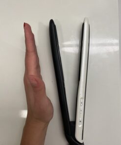 Remington Pearl Pro Ceramic Flat Iron Hair Straightener, 1-inch Floating Plates, Fast 30 Second Heat up, Black & White 1 Count (Pack of 1) 42 61NXP3fz xL 1