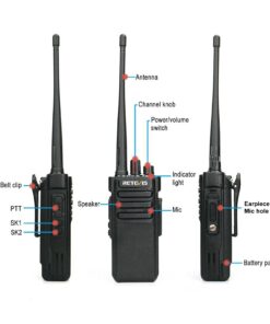 Retevis RT29 High Power 2 Way Radios Long Range, 3200mAh Rechargeable Walkie Talkies Bulk, Two Way Radios for Warehouse, Construction, Business Team(10 Pack) 15 61NXW nKV6L