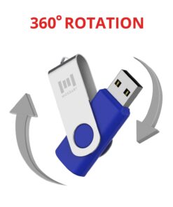 MOSDART 8GB USB 2.0 Flash Drive 5 Pack Swivel Bulk FAT32 Thumb Drives Jump Drive Zip Drive Memory Sticks with Led Indicator,Black/Blue/Red/White/Green (8 GB,5Pack,Multicolor) 1 Count (Pack of 5) Multicolor - 8GB 23 61NXW6l1aCL