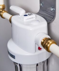 GE Whole House Water Filtration System | Reduces Sediment, Rust & More | Install Kit & Accessories Included | Filter Not Included | Replace Filters (FXHTC, FXHSC) Every 3 Months | GXWH40L 27 61NXXz63BL 3