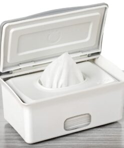 Alternative view of Ubbi Baby Wipes Dispenser, Baby Wipes Case, Baby Wipes Holder With Weighted Plate, Keeps Wipes Fresh And Non-Slip Rubber Feet, Gray Gray Wipes Dispenser