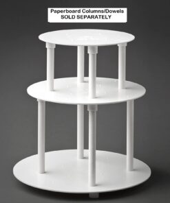 Alternative view of Ateco Lady Mary Plastic Cake Separator Plates, Set of 4: 6, 8, 10, 12-Inch, White