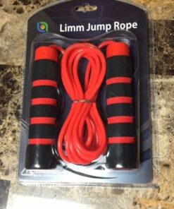 Limm Adjustable Jump Rope for Workout - All-Purpose Exercise Jump Rope Kids & Adults Love with Tangle-Free, Comfortable Foam Handles - Best Slimming, Cardio & Endurance Training Red 42 61Na58S4nhL