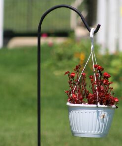 Ashman Black Shepherd Hook 92 Inch (Pack of 3), 1/2-Inch Thick, Solid Metal Single Piece Hook, Super Strong, Rust Resistant, Hanging Plant Baskets, Heavy Bird Feeders & More. 3 Pack 14 61NcuwzmZZL