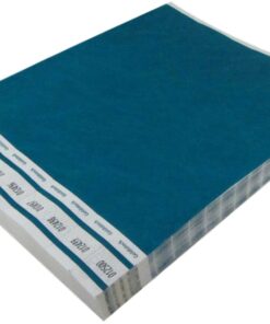 Heavier Tyvek Wristbands 7.5 Mil - Goldistock Select Series Teal (Blue/Green) 500 Count - ¾” Arm Bands - Paper-Like Party Armbands - Fan-Folded (Better Security) - Extra Durable Wrist Bands for Event #06 - Teal 9 61Ne8TAiRLL