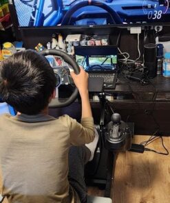 Logitech G920 Driving Force Racing Wheel and Floor Pedals, Real Force Feedback, Stainless Steel Paddle Shifters, Leather Steering Wheel Cover for Xbox Series X|S, Xbox One, PC, Mac - Black 41 61NfiKP9F7L