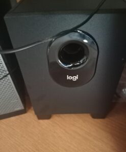 Logitech Z313 2.1 Multimedia Speaker System with Subwoofer, Full Range Audio, 50 Watts Peak Power, Strong Bass, 3.5mm Inputs, PC/PS4/Xbox/TV/Smartphone/Tablet/Music Player - Black 28 61Nfp6qJ08L