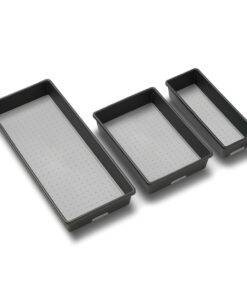 Alternative view of Madesmart Multi-Purpose Storage, Set of 3, Granite