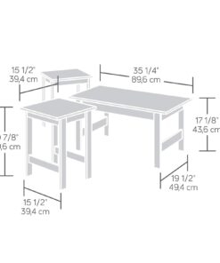 Sauder Beginnings Table Set, L: 35.32" x W: 19.45" x H: 17.17", Cinnamon Cherry 27 61NifC5EJuL