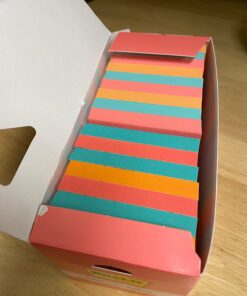 Post-it Super Sticky Notes, 3x3 in, 24 Pads, 2x the Sticking Power,Energy Boost Collection, Bright Colors (Orange, Pink, Blue, Green), Recyclable 63 61Nj8LJauHL