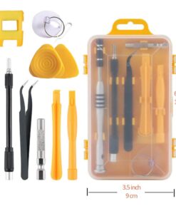 Precision Screwdriver Set Magnetic - Professional 110 in 1 Screw driver Tools Sets, PC Repair Tool Kit for Mobile Phone/Tablet/Computer/Watch/Camera/Eyeglasses/Other Electronic Devices 110 Yellow 41 61NkPG5pLfL