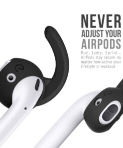 Alternative view of EarBuddyz 2.0 Ear Hooks and Covers Accessories Compatible with Apple AirPods 1 & 2 or EarPods Headphones/Earphones/Earbuds (3 Pairs) (Black) Black