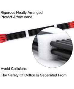 ANTSIR 30 Inch Carbon Arrows Practice Targeting Arrows with Removable Tips for Compound and Recurve Bow(Pack of 12) A-Red White 25 61NlQwVADWL