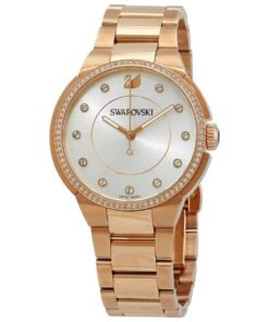 SWAROVSKI City Rose Gold Tone Bracelet Watch 5181642