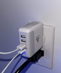 USB C Charger 40W, AMLINK 4 Port USB Wall Charger, QC 3.0 Fast Charging Block, USB Charger with Foldable Plug Power Adapter for iPhone 15/14/13/12/Plus/Pro/Pro Max, Galaxy, Note, Pixel White 51 61NoFKzauaL