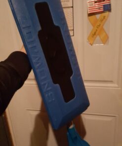 Snow Joe SJBLZD The Original 2-In-1 Telescoping Snow Broom + Ice Scraper w/18-Inch No-Scratch Foam Head, Closed Cell Foam for No Water Absorption, Blue Original Snow Broom 37 61NoYqPwq3L