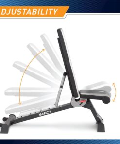 Marcy Adjustable Utility Bench for Home Gym Workout SB-670 24 61NodHywEZL