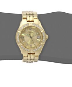 GUESS Bracelet Watch with Date Feature Gold Tone/Champagne/Gold Tone 25 61NwWQNKVRL