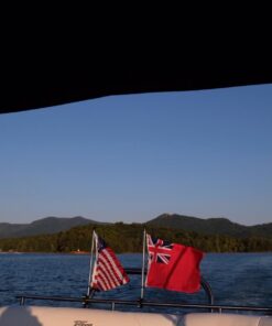 12x18" American Boat Flag - Marine Grade US Flag, Embroidered All Weather Nylon with Reinforced Stitching - for outdoor use, Made In USA 31 61NzWKJbI2L