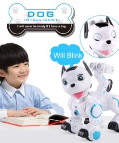 fisca Remote Control Robotic Dog RC Interactive Intelligent Walking Dancing Programmable Robot Puppy Toy Electronic Pets with Light and Sound for Kids Boys Girls Age 6, 7, 8, 9, 10 and Up Years Old 19 61NzzIYnUL