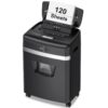 BONSEN 120-Sheet Auto Feed Paper Shredder High Security Micro Cut Shredders for Home Office Use/ 30 Minutes/Security Level P-4,6-Gallon Bin (S3110) 120-Sheet Auto Shredder New 37 61O mZ JVoL