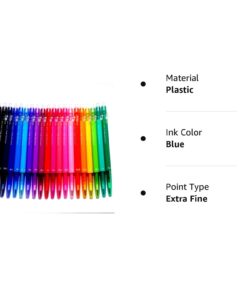 Pilot FriXion Ball Slim Retractable Erasable Gel Ink Pens, Extra Fine Point, 0.38 mm, 20 colors set 18 61O1p38f6eL