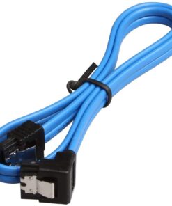 Relper-Lineso 6 Pack 90 Degree Right-Angle SATA III Cable 6.0 Gbps with Locking Latch 18Inch (6X Sata Cable Blue) 18 61O4e6flxHL