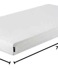 ZINUS 5 Inch Memory Foam Mattress, Fiberglass Free, Bunk Bed, Trundle Bed, Day Bed Compatible, Twin, White 37 61O5DBlBWtL