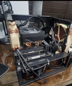 Thermaltake Core V1 SPCC Mini ITX Cube Gaming Computer Case Chassis, Interchangeable Side Panels, Black Edition, CA-1B8-00S1WN-00 111 61O6nIORApL