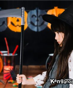 Kangaroo Grim Reaper Scythe Weapon – Prop for Halloween Parties – 40-inch Long Sickle for Kids and Adults – Costume Accessory – Plastic Prop 36 61OAMbwMqpL