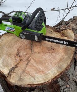 Greenworks 40V 16" Brushless Cordless Chainsaw (Great For Tree Felling, Limbing, Pruning, and Firewood / 75+ Compatible Tools), 4.0Ah Battery and Charger Included 16" (4.0Ah) Gen 1 55 61OAQT1F zL