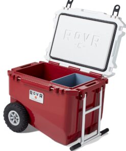 RovR RollR 60 Rolling Cooler - The Perfect Ice Chest with Wheels and Handle for Outdoor Adventures and On-The-Go Refreshments Chili Pepper 7 61OD2ueoawL
