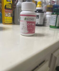 EZ Melts Dissolvable Biotin 5,000 mcg, Hair, Skin & Nail Support, Sugar-Free, 3-Month Supply 17 61ODOHz3dYL