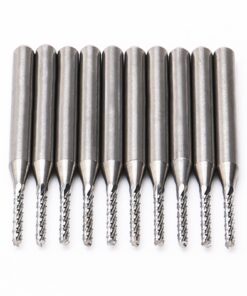 JIUWU 1.5MM Carbide End Milling Cutter,CNC Router Bits, End Mill for PCB Machine Pack of 10 12 61OGDobbkNL