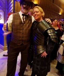 NauticalMart Combat Armor, Brienne of Tarth Armor Suit. 18ga Steel Blackened Halloween Wearable Handmade Female Armor Jacket for LARP Historical Reenactment 11 61OGf943p9L