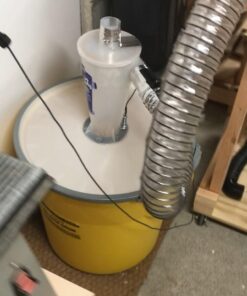 Eagle 20 Gallon Salvage Barrel Drum with Metal Ring Lever-Lock Lid, 21" Height, 21" Diameter, Blow-Molded HDPE, Yellow, 1654 61 61OIsG5hBmL