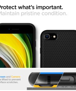 Spigen Liquid Air Armor Designed for iPhone SE 2020 Case/Designed for iPhone 8 Case (2017) / Designed for iPhone 7 Case (2016) - Black 35 61OLHe0BifL