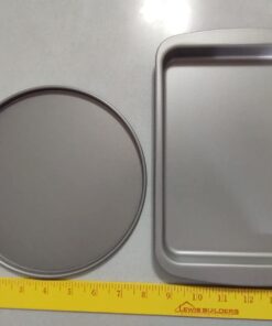 G & S Metal Products Company OvenStuff Personal Size 6-Piece Toaster Oven Set-Non-Stick Baking Pans, Easy to Clean and Perfect for Single Servings, Silver 46 61OMN lfSPL