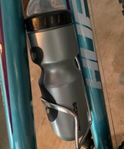 Schwinn Bike Bottle Holder With Water Bottle, 23 Oz. BPA-Free Squeeze Sport Bottle and Durable Alloy Cage, Easy To Mount Cycling Accessory 23 Ounces 43 61OMWV9hn9L