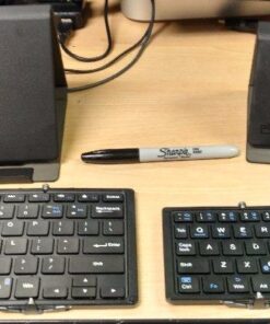 Plugable Foldable Bluetooth Keyboard Compatible with iPad, iPhones, Android, and Windows, Full-Size Multi-Device Keyboard, Wireless and Portable with Included Stand for iPad/iPhone (11.5 inches) 52 61OO70TxwzL