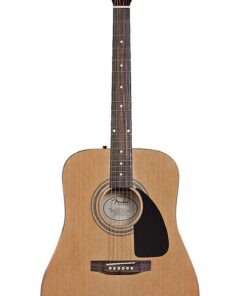 Fender FA-125 Acoustic Guitar - Natural Bundle with Gig Bag, Tuner, Strings, Strap, Picks, Austin Bazaar Instructional DVD, and Polishing Cloth Bundle w/ Gig Bag 27 61OPd7wZChL