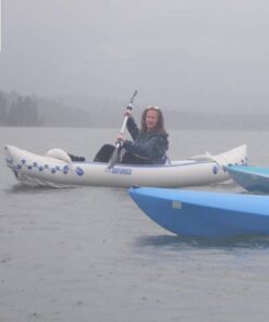 Sea Eagle SE330 Two Person Inflatable Sport Kayak Boat with Seats, Paddles, Bag and Pump-Affordable-Lightweight-Portable SE330 Sports Kayak Pro Package 25 61OQGTZGr5L