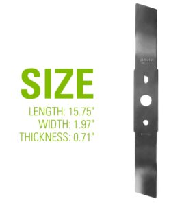 Greenworks Replacement Lawn Mower Blade (16" Mowers : 25322, 25242) Blade For 16" Mower: 25322, 25242 9 61ORhndYpL