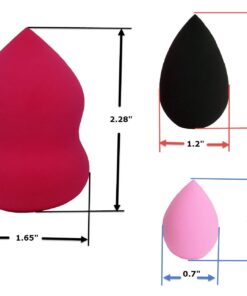 Alternative view of Cosmetic Pro Makeup Blender Sponges-3pc Pack(Big,Regular,Mini) - Easily Blend Liquid Foundation, Highlight and Contour-Flawless Sponge Applicator Set 3 Piece Assortment