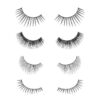 Salona Eye Splashes False Eyelashes Bulk 70 Pairs of Fake Eyelashes with Different Style Thin Natural Look Wispies Cat Eye Fluffy Volume 7 Styles Bundle