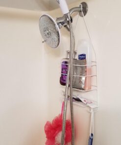 HotelSpa 30-Setting Ultra-Luxury 3 Way Rainfall Shower-Head/Handheld Shower Combo with Patented ON/OFF Pause Switch (Dual White/Chrome Finish) 5 ft Hose Chrome & White 32 61OUfbYBy4L