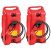 Scepter 14 Gallon Portable On Wheels Gas Fuel Tank Containers with LE Fluid Transfer Siphon Pump and 10 Foot Long Hose, 2 Pack 57 61OVLU1WpwL