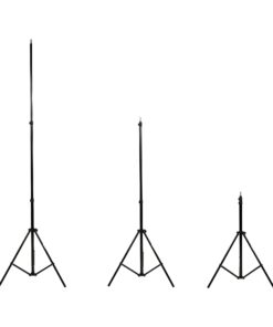 Amazon Basics Aluminum Light Photography Tripod Stand with Case - Pack of 2, 2.8 - 6.7 Feet, 3.66 Pounds, Black 2-Pack 24 61OWiRtKDHL